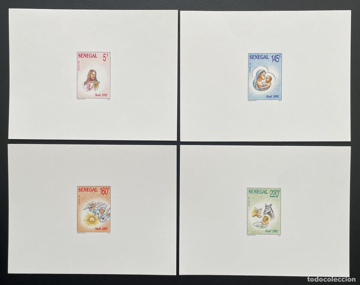 Sellos: Senegal 1992 Mi. 1166 - 1169 a prueba de lujo la Virgen y el &Aacute;ngel Navidad