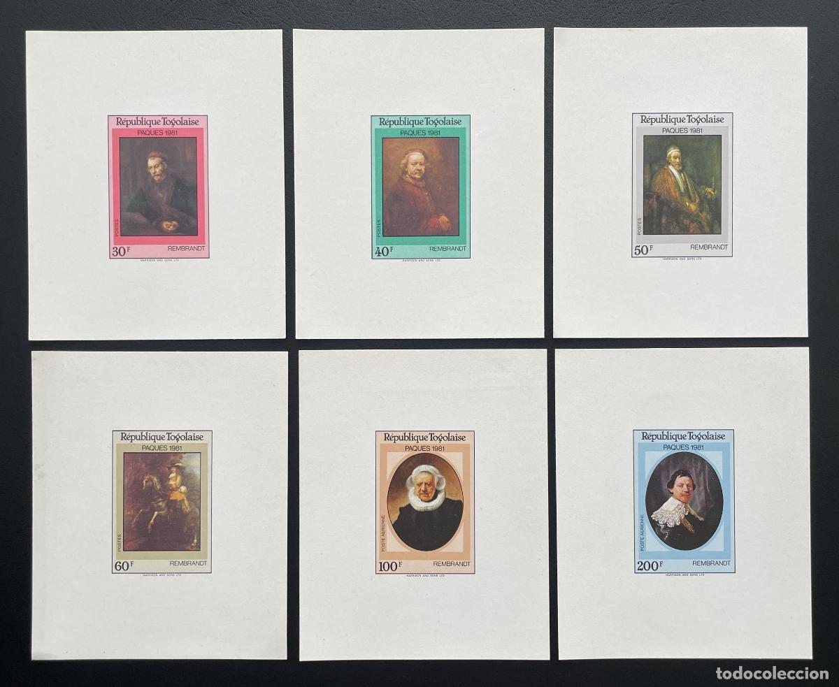 Sellos: Togo 1981 Mi. 1528 - 1533 Pintura de Pascua Rembrandt a prueba lujo