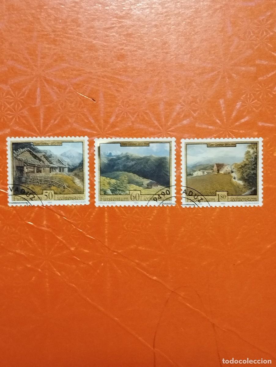 Sellos: 09.08/ Liechtensten. 1993. Arte. Serie completa en usado