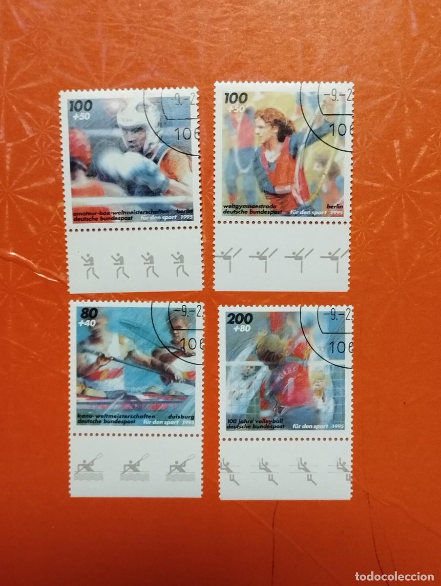 Sellos: 09.08/ Alemania Federal.1995. Deportes. Serie completa en usado