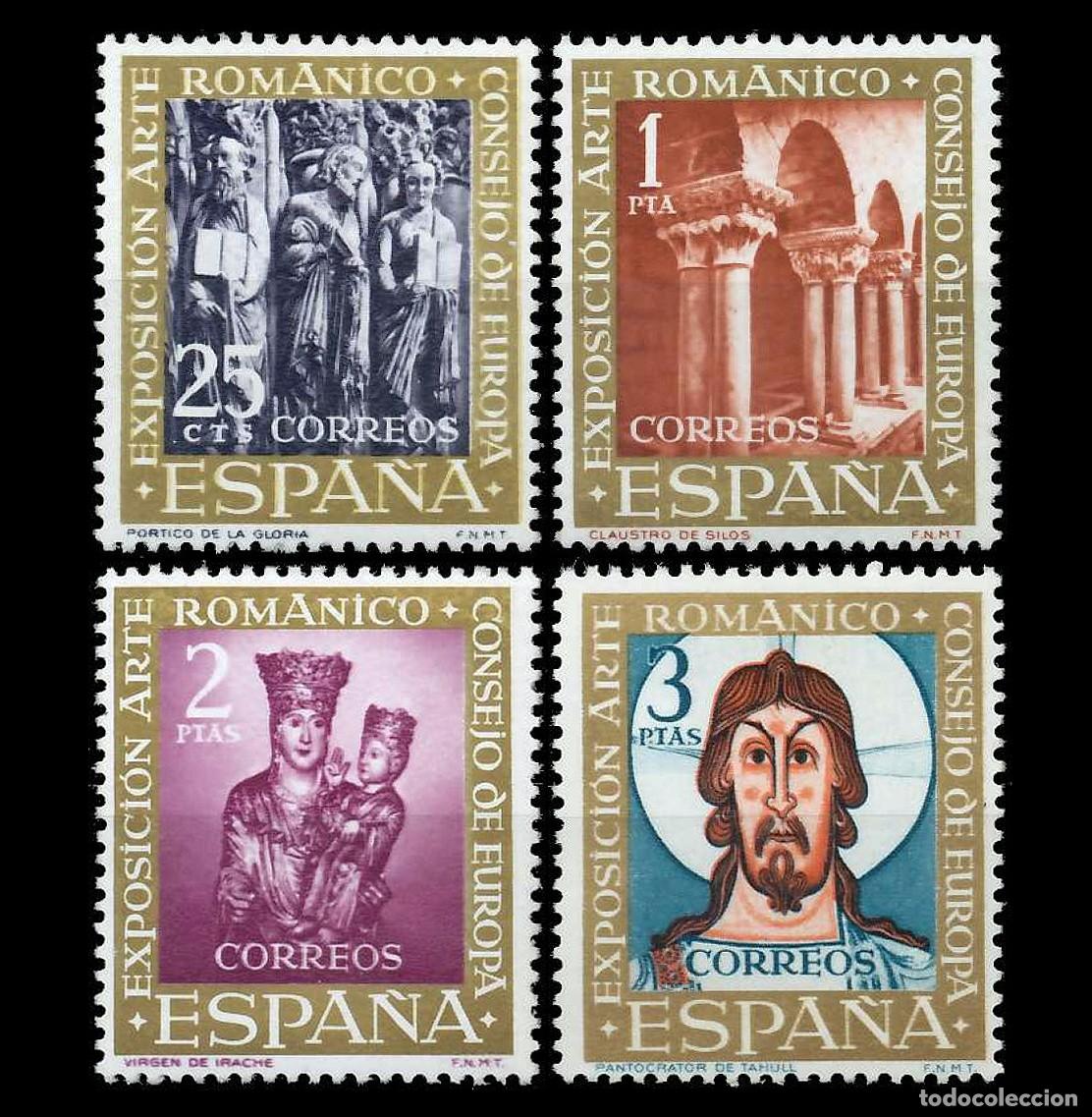Sellos: 4v Espa&ntilde;a, 1961 | Romanesque art | Ed: 1365/8 - Yv: 1038/41 - Mi: 1260/3 MNH **