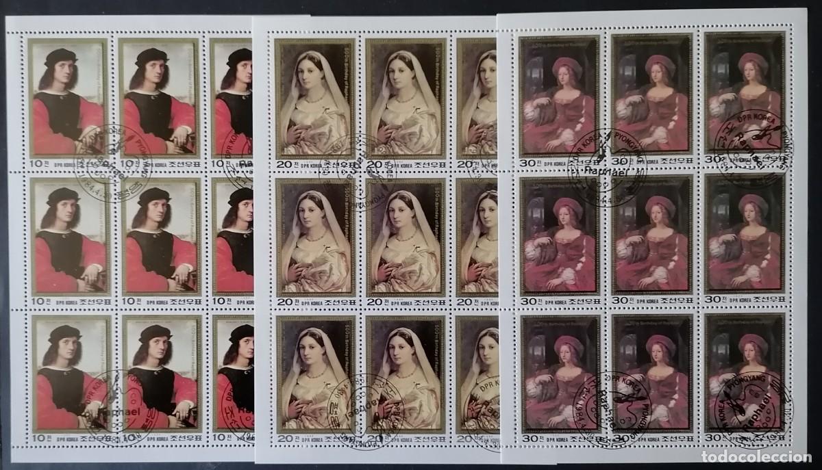 Sellos: COREA 1984 - 3 HB RAFAEL / PINTURAS .