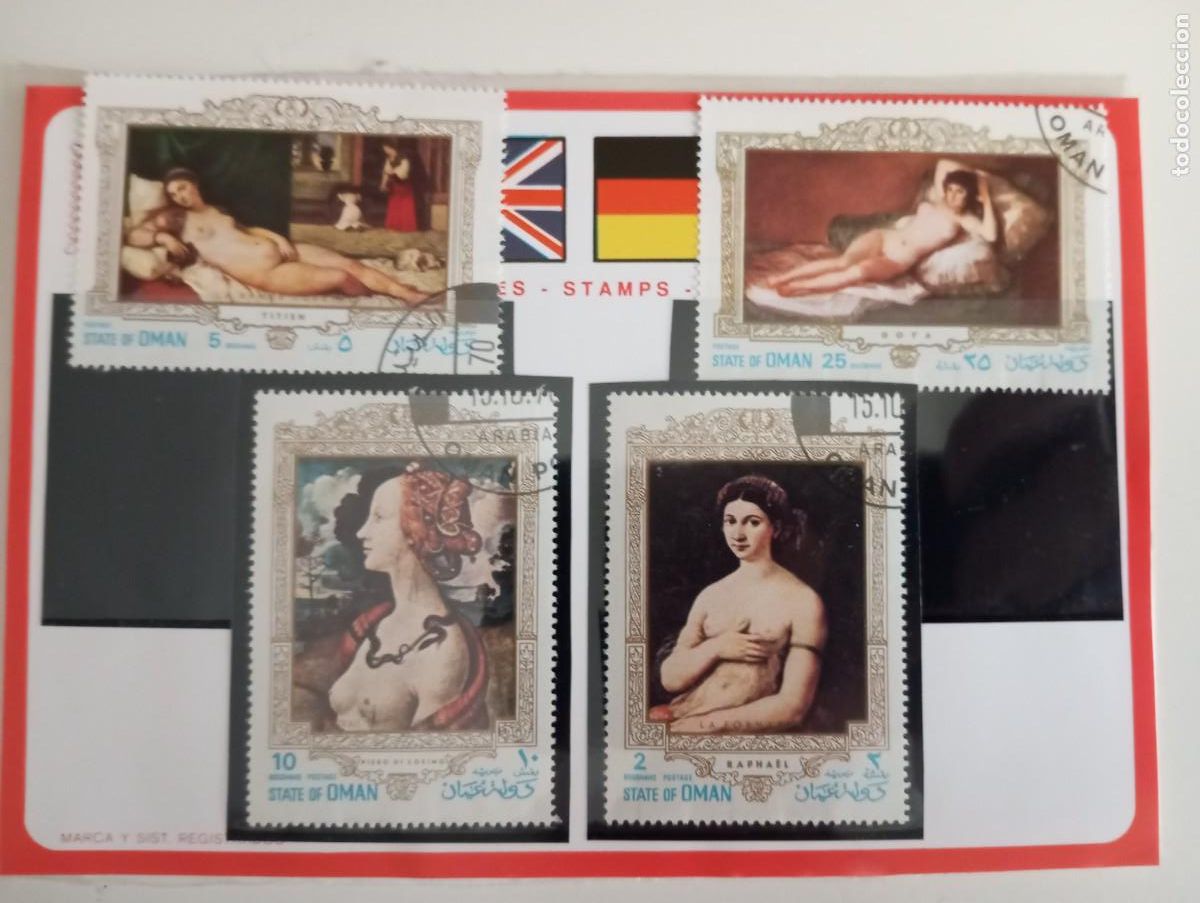 Sellos: OMAN, CUADROS FAMOSOS