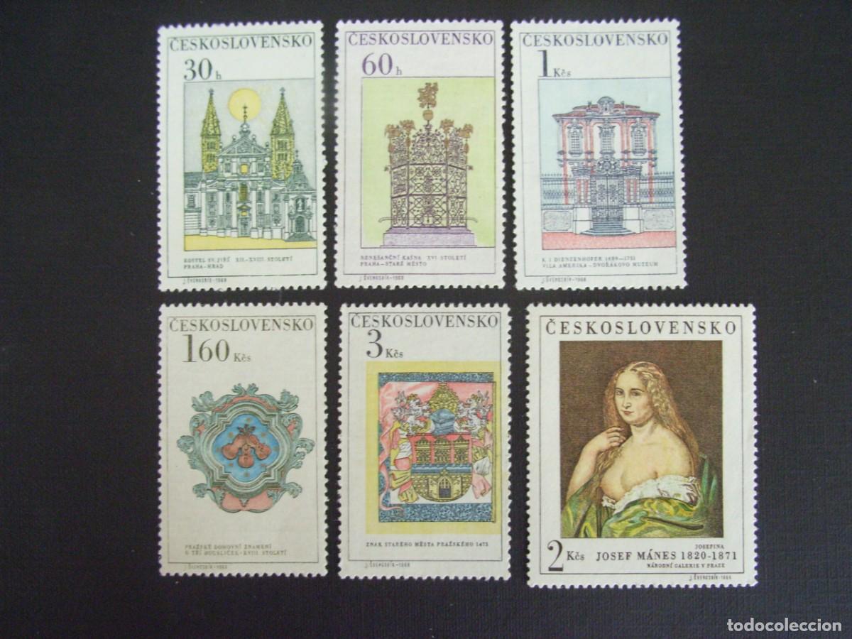 Sellos: CHECOSLOVAQUIA N&ordm; YVERT 1647/2*** A&Ntilde;O 1968 EXPOSICION FILATELICA INTERNACIONAL PRAGA 1968 (II)