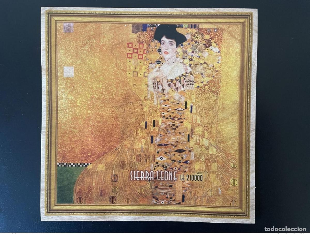 Sellos: Sierra Leona 2019 IMPERF ND Mi. &iquest;Bl.? Arte en madera de Gustav Klimt Adele Bloch Bauer