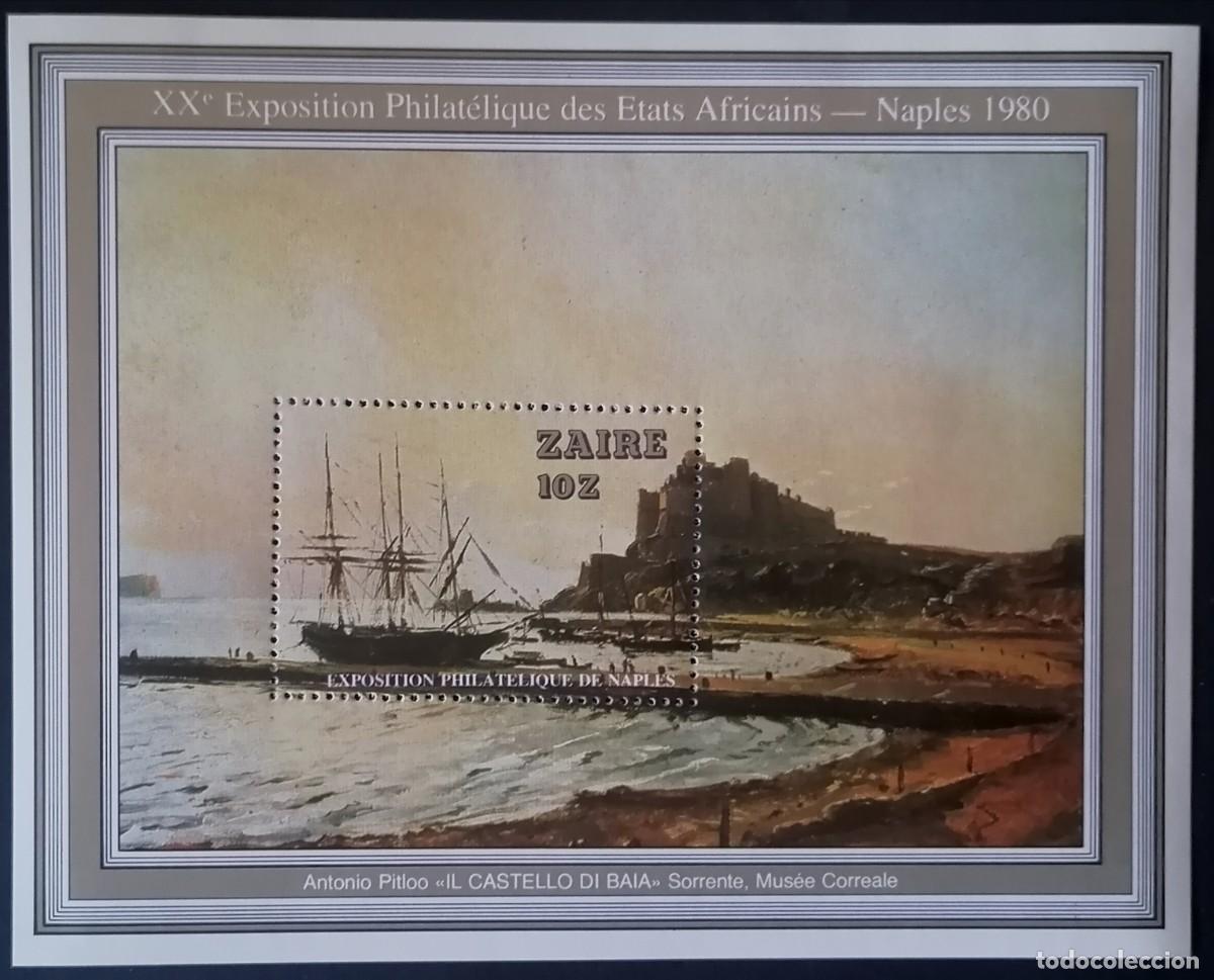 Sellos: ZAIRE 1980 - HB EXPO / N&Aacute;POLES .