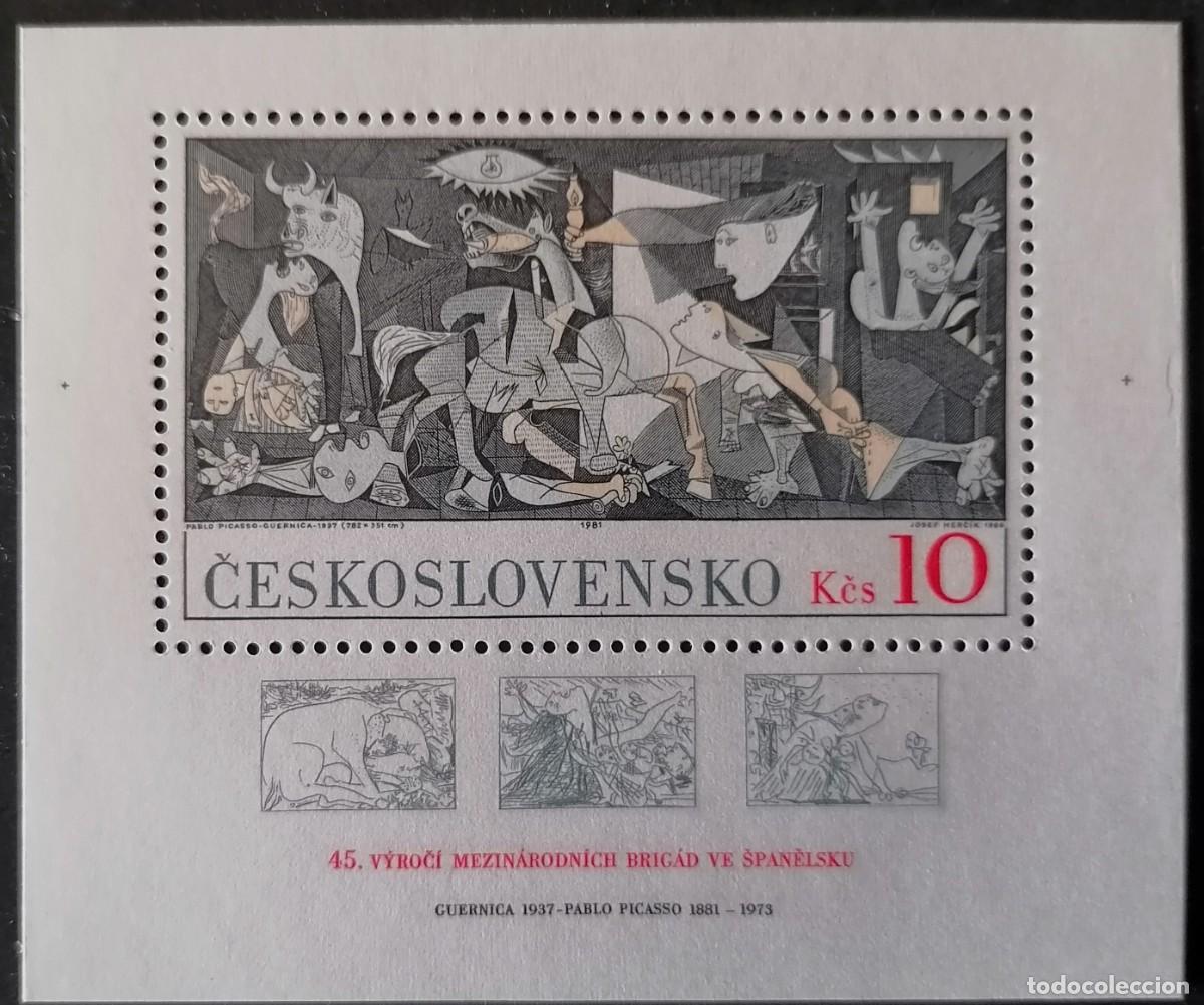 Sellos: CHECOSLOVAQUIA 1981 - HB P. PICASSO / GUERNICA .