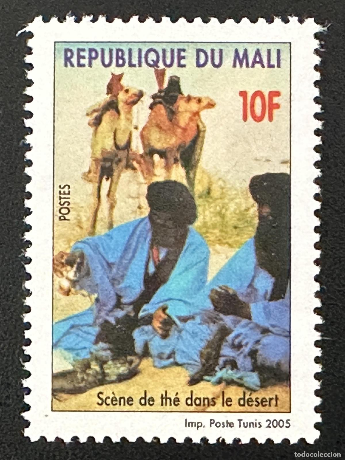 Sellos: Mali 2005 Mi. 2615 escena t&eacute; desierto camellos Tuareg Sahara 10F