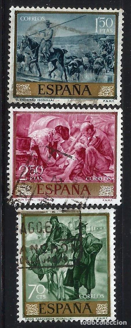 Sellos: Espa&ntilde;a. 1964. Lote de 3 sellos diferentes de Pintura