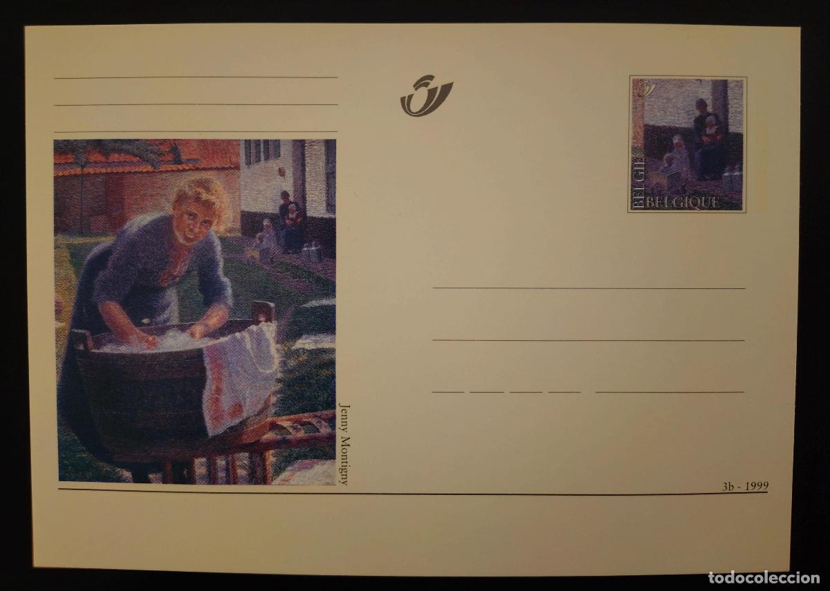 Sellos: B&eacute;lgica tarjeta postal ilustrada Jenny Montigny 3b 1999 nueva