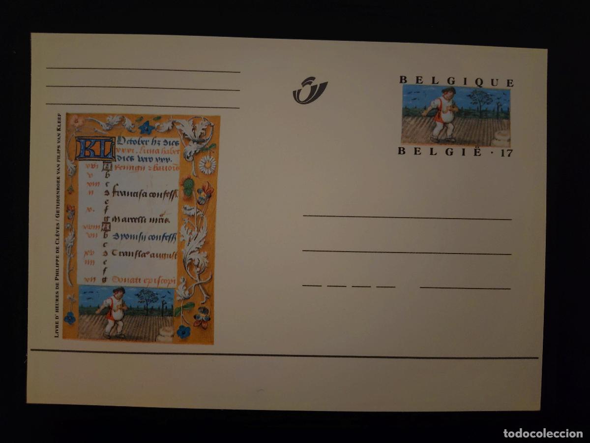 Sellos: B&eacute;lgica postal completa Libro de Horas Felipe Cl&egrave;ves Octubre VI