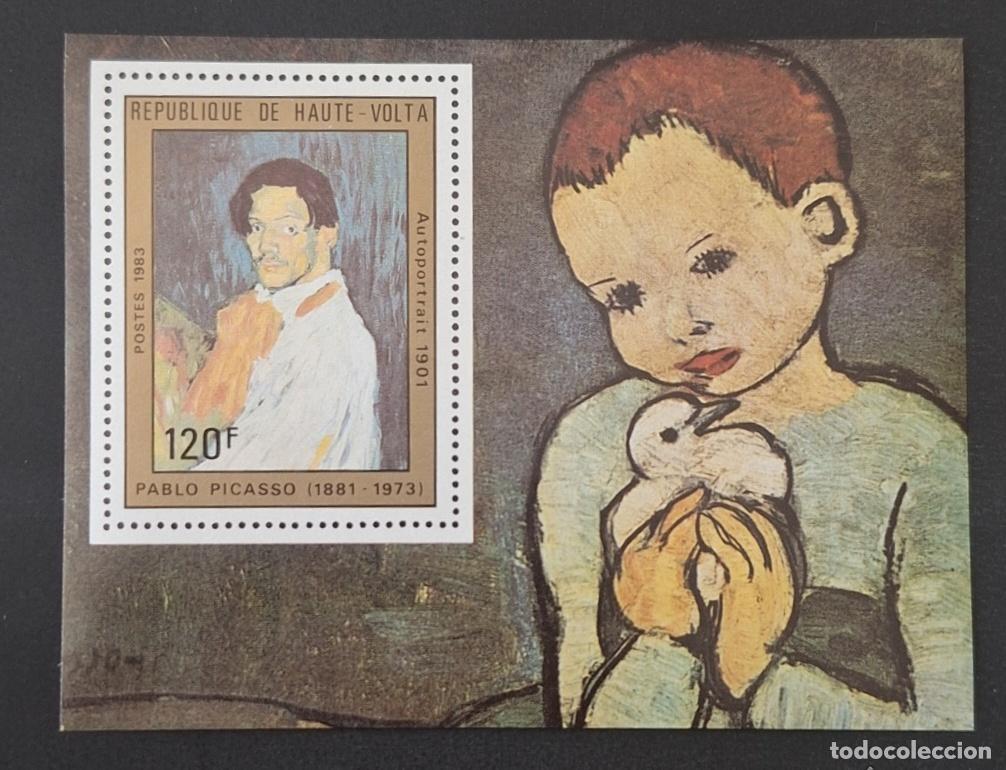 Stamps: Alto Volta 1983 Mi. 921 Pablo Picasso autorretrato pintura