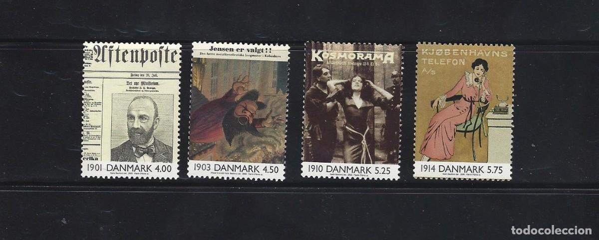 Sellos: SELLOS TEMA CINE DINAMARCA 2000 N 1237/40 4v. CINE