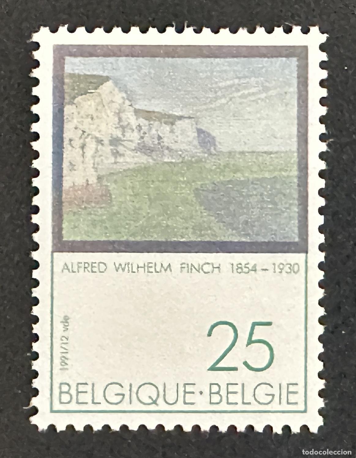 Sellos: B&eacute;lgica 1991 Mi. 2469 emisi&oacute;n conjunta Alfred Wilhelm Finch pintura