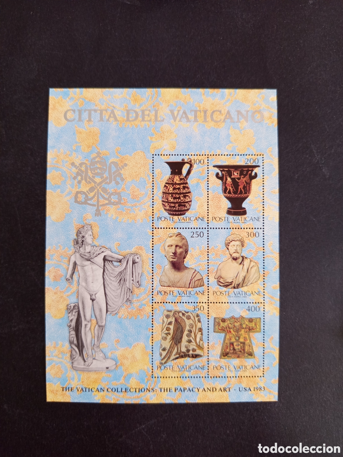 Sellos: Vaticano,1983. Colecciones de Arte Vaticanas. Yvert HB 5. HB en nuevo. Pedido m&iacute;nimo 3 &euro;. Ver fotos.