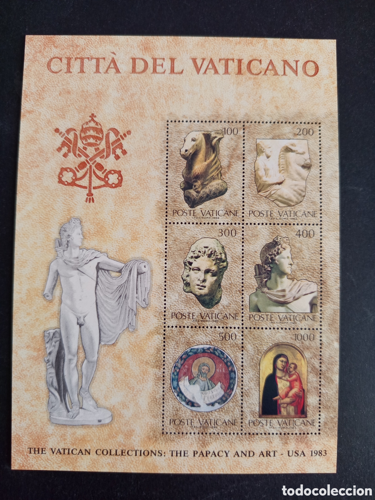 Sellos: Vaticano,1983. Colecciones de Arte Vaticanas. Yvert HB 6. HB en nuevo. Pedido m&iacute;nimo 3 &euro;. Ver fotos.