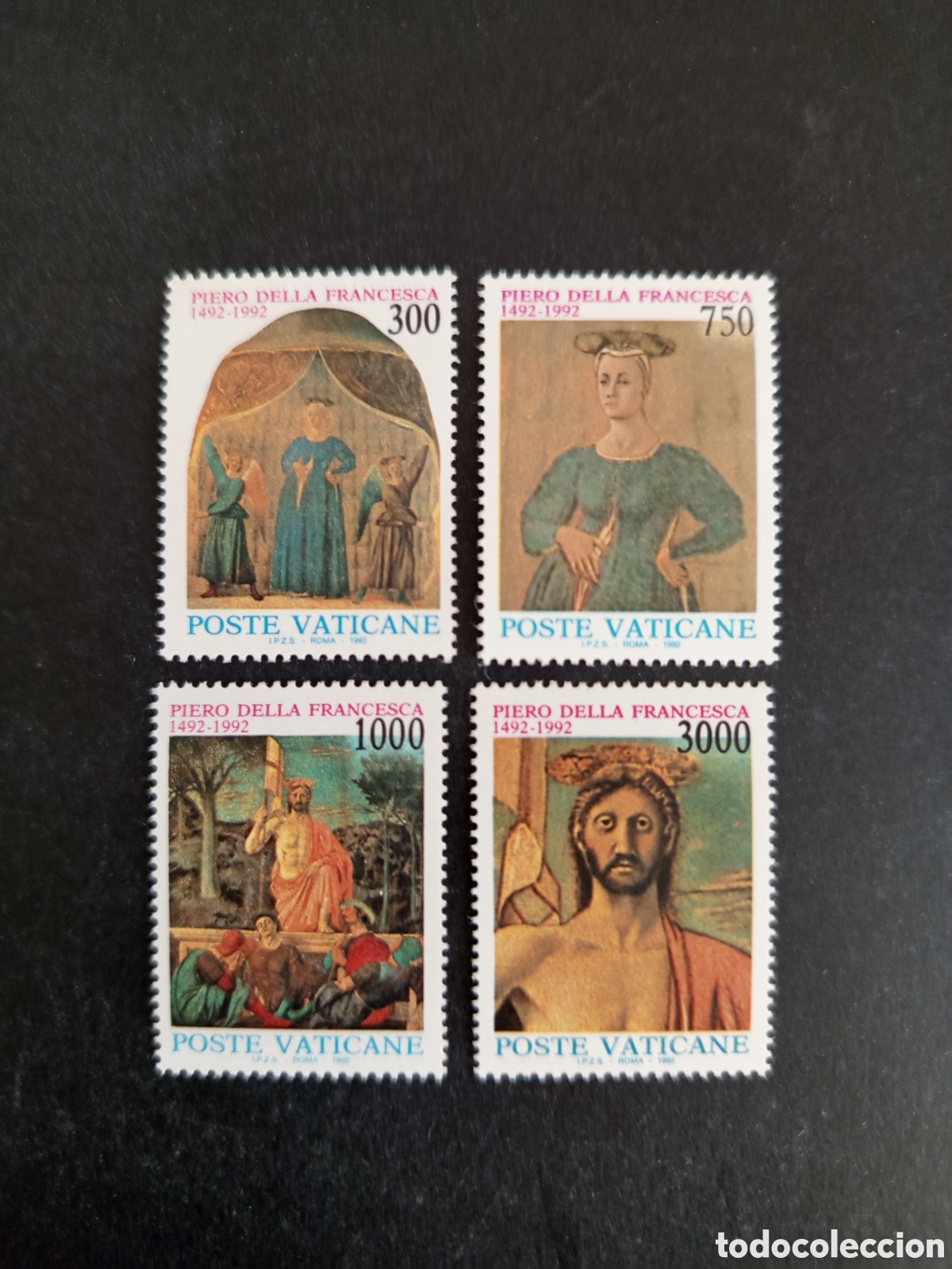 Sellos: Vaticano,1992. Piero Della Francesca, pintor. Yv. 926/9. Completa en nuevo. Pedido m&iacute;nimo 3 &euro;.