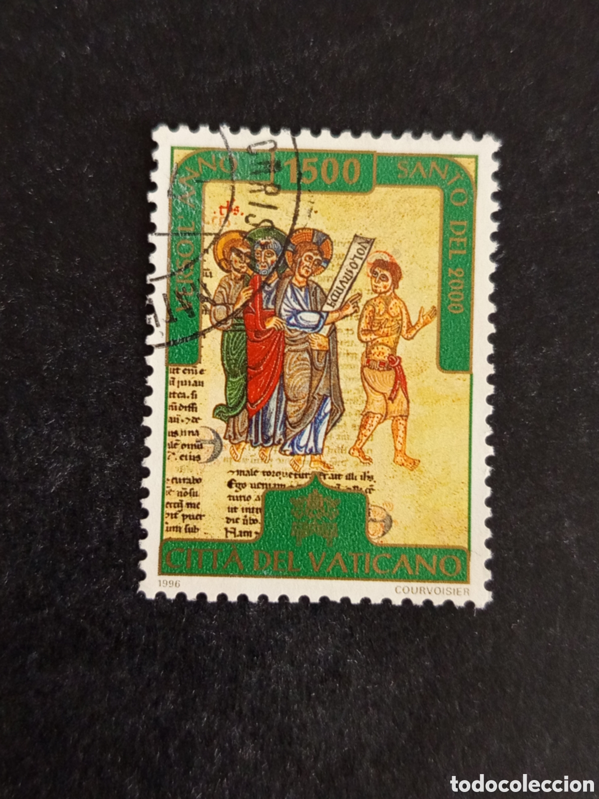 Sellos: Vaticano,1996. Hacia el A&ntilde;o Santo 2000. Miniaturas c&oacute;dices.Yv. 1048. Sello usado. Pedido m&iacute;nimo 3 &euro;.