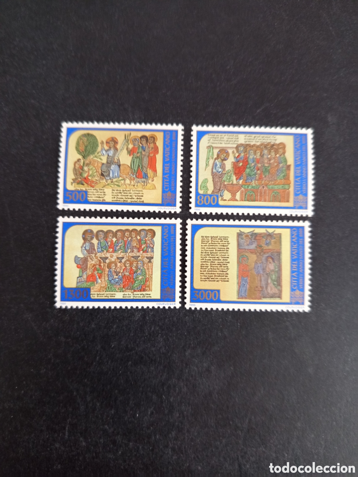 Sellos: Vaticano,1998. Hacia el A&ntilde;o Santo 2000. Miniaturas c&oacute;dices.Yv. 1114/7. Completa. Pedido m&iacute;nimo 3 &euro;