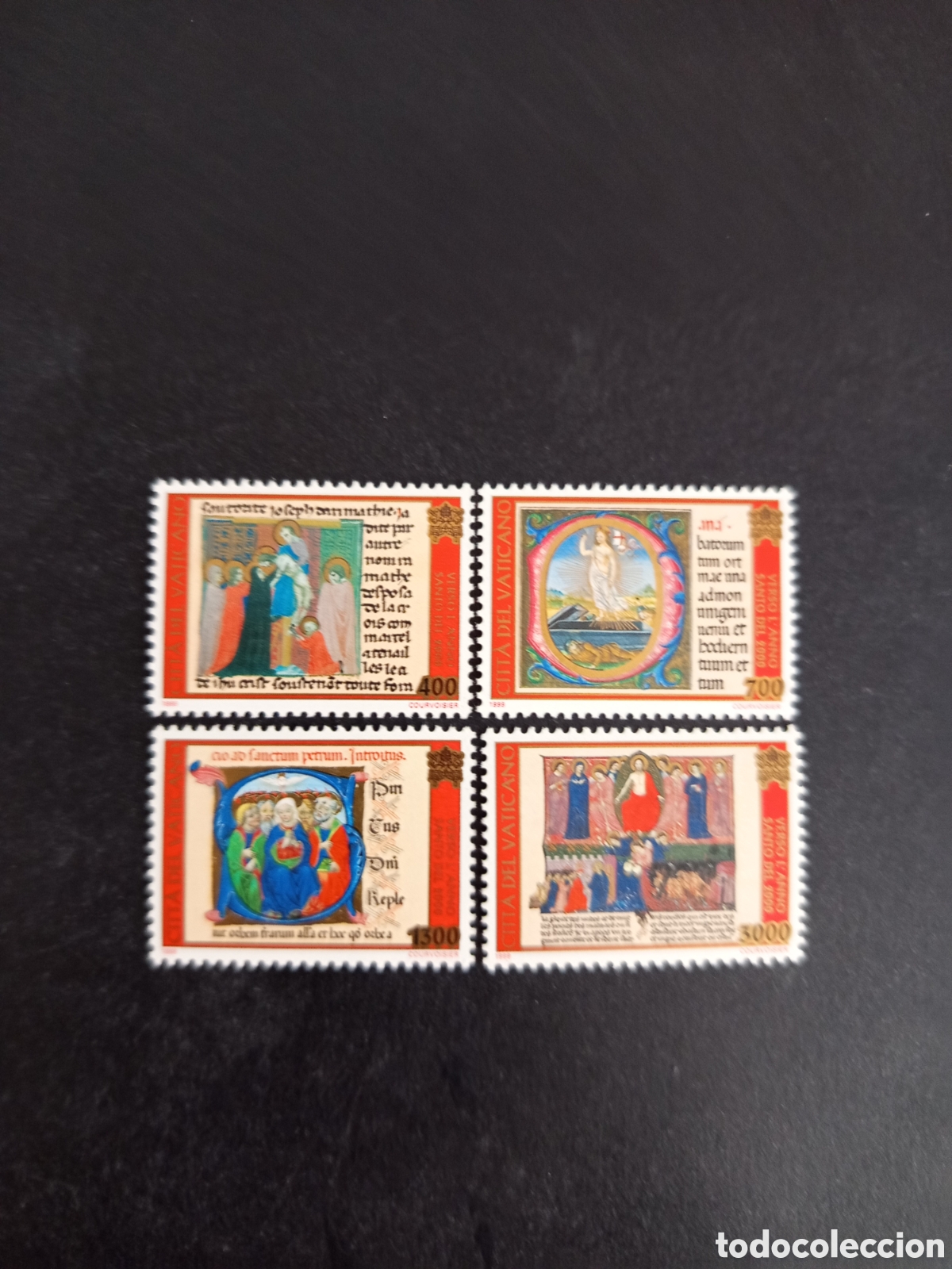 Sellos: Vaticano,1999. Hacia el A&ntilde;o Santo 2000. Miniaturas c&oacute;dices.Yv. 1151/4. Completa. Pedido m&iacute;nimo 3 &euro;