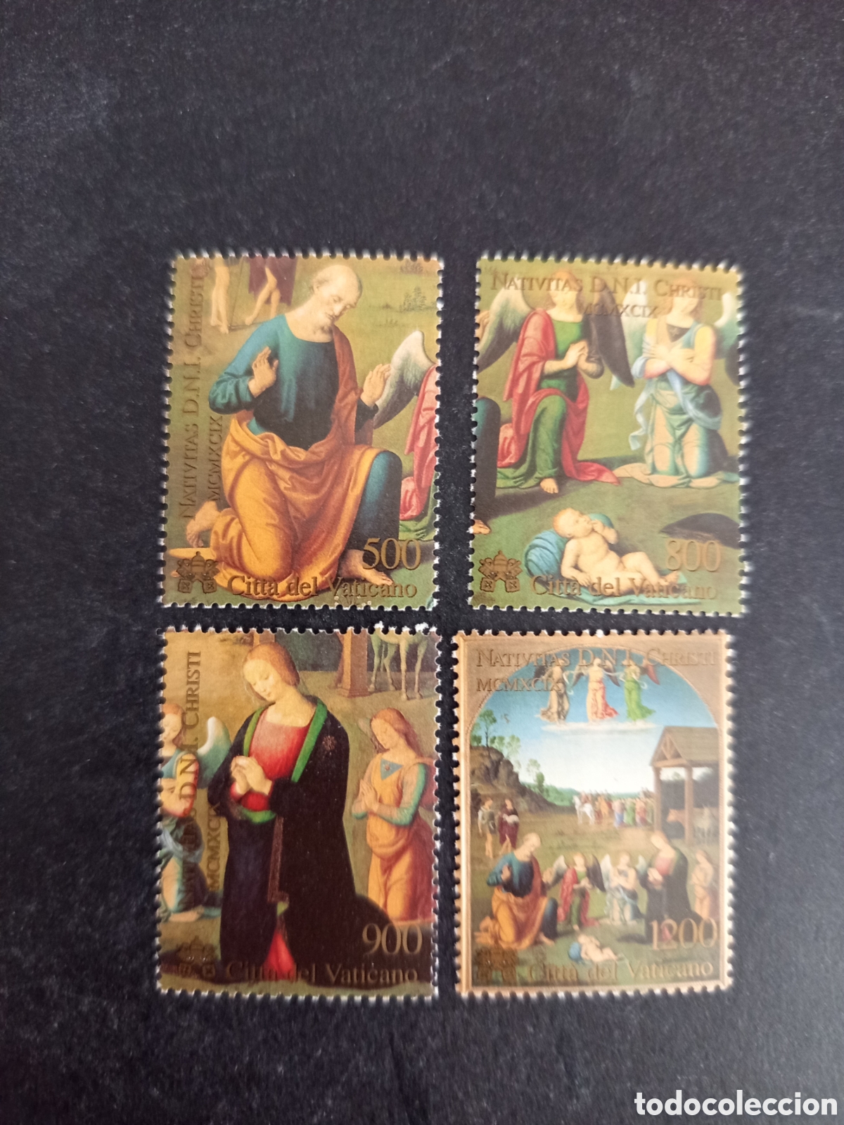 Sellos: Vaticano,1998. Navidad. Pinturas de &rdquo;Lo Spagna&rdquo;. Yv. 1177/80. Completa en nuevo. Pedido m&iacute;nimo 3 &euro;.