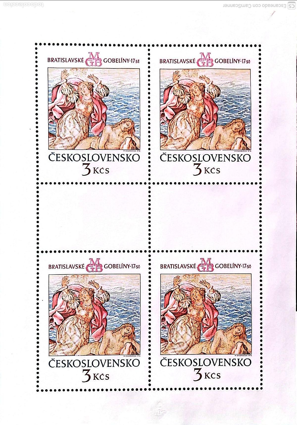 Sellos: Checoslovaquia. HB 44 Exposici&oacute;n Filat&eacute;lica Praga 1978. Cuadros de Tiziano. 1978. Sellos nuevos, s