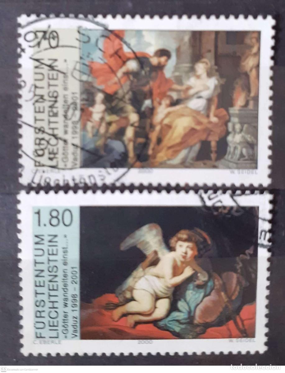 Sellos: LIECHTENSTEIN n&deg; 1168/68&deg; Exposici&oacute;n de Vaduz. Pinturas de Rubens y Rembrandt, Serie completa