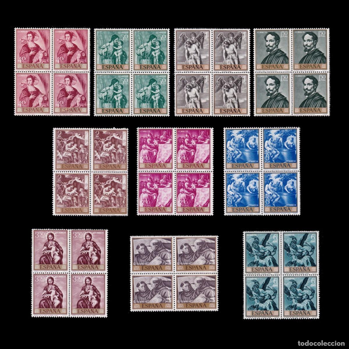 Sellos: ESPA&Ntilde;A 1969. ALONSO CANO.Serie Blq4. **. Edifil 1910-1919
