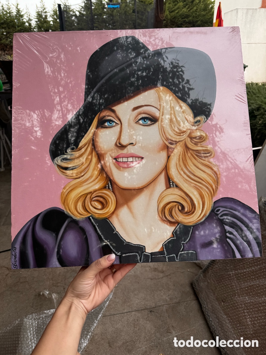 Sellos: Pintura Original Madonna Pop Art 50x50 cm