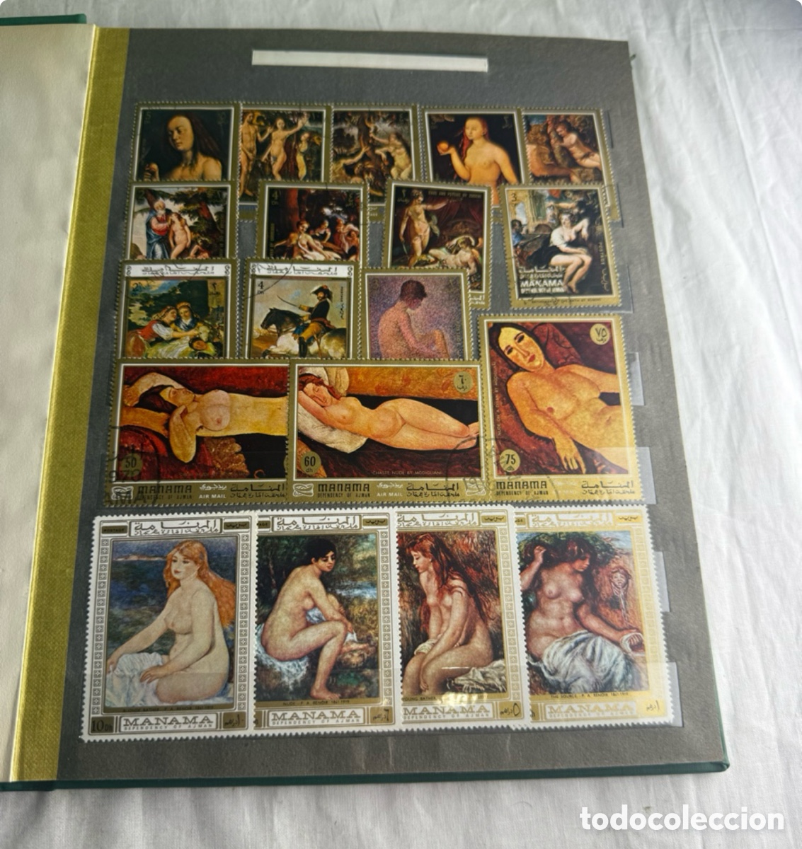 Sellos: &aacute;lbum de sellos del mundo &ndash; Arte, pintura y cultura &ndash; a&ntilde;os 60&ndash;80