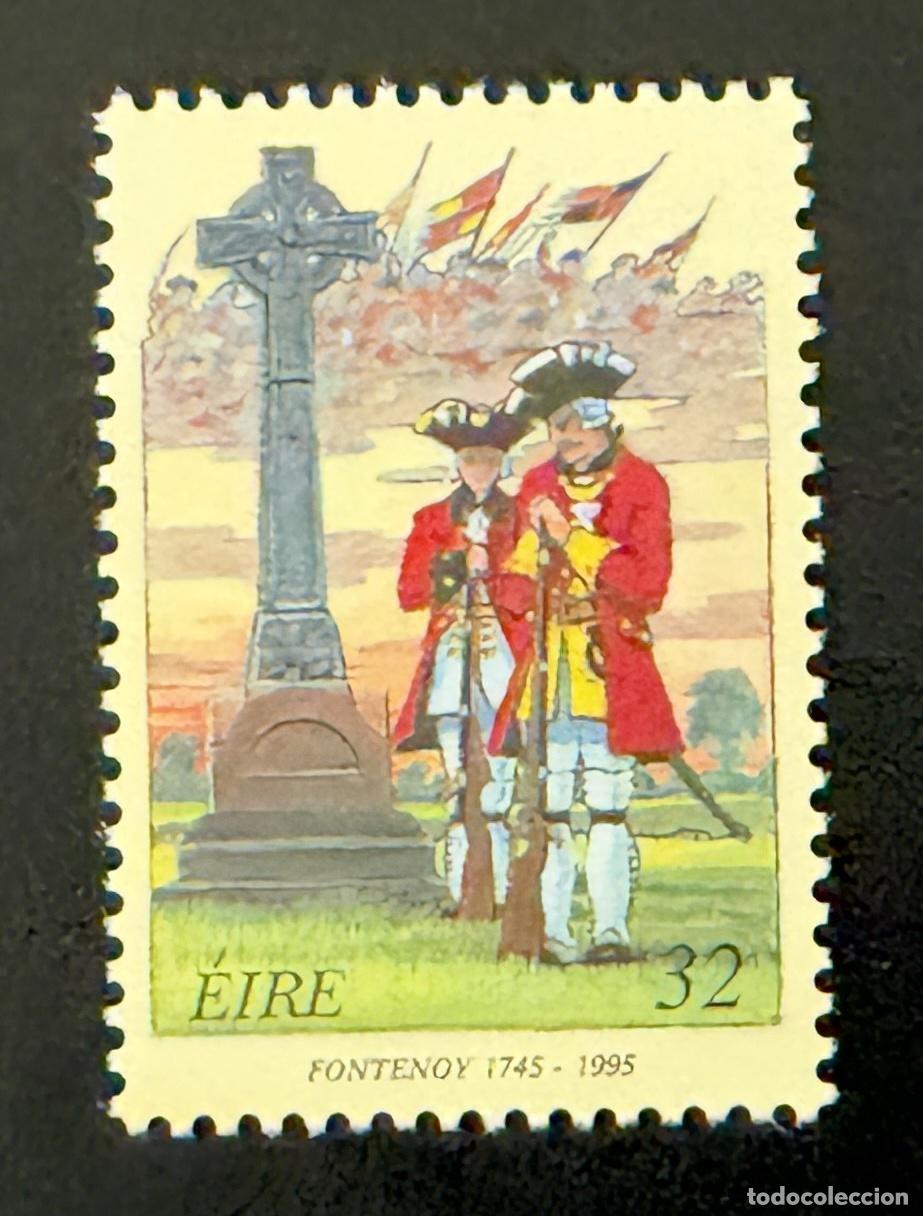 Sellos: Irlanda 1995 Mi. 897 emisi&oacute;n com&uacute;n Fontenoy batalla cruz c&eacute;ltica