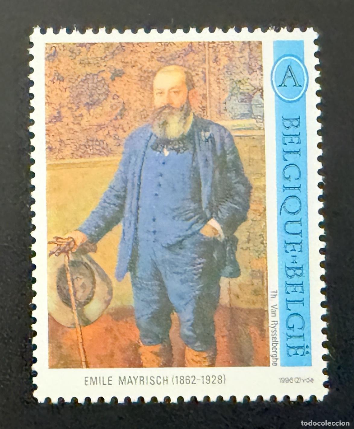 Sellos: B&eacute;lgica 1996 Mi. 2679 emisi&oacute;n conjunta Emile Mayrisch Van Rysselberghe