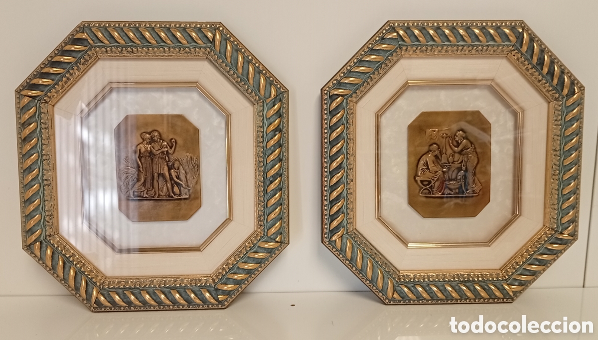 Sellos: .CUADROS OCTOGONALES VINTAGE RELIEVE CLASICO