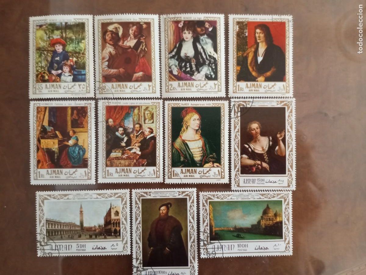Sellos: PINTURAS, PRECIOSOS SELLOS DE CUADROS FAMOSOS