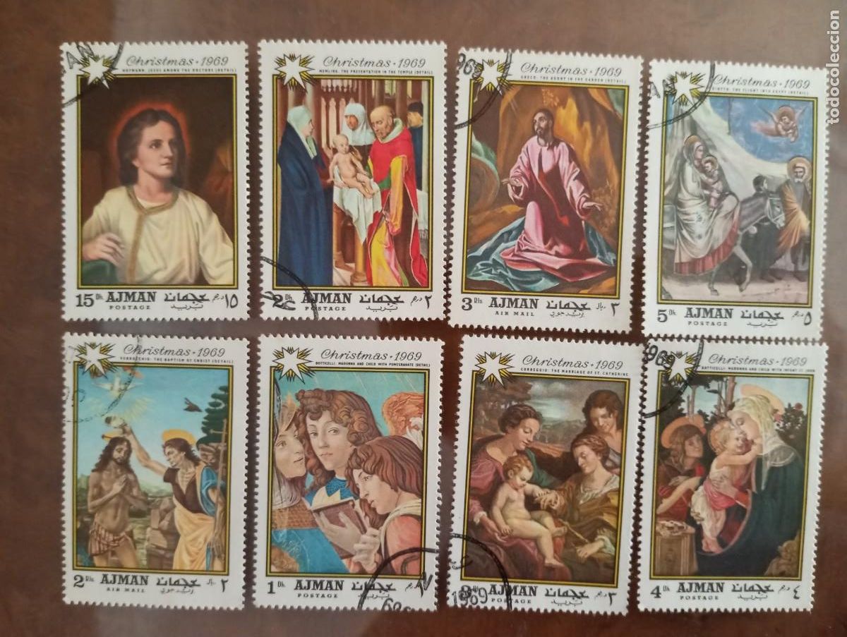 Sellos: PINTURAS, PRECIOSOS SELLOS DE CUADROS DE NAVIDAD
