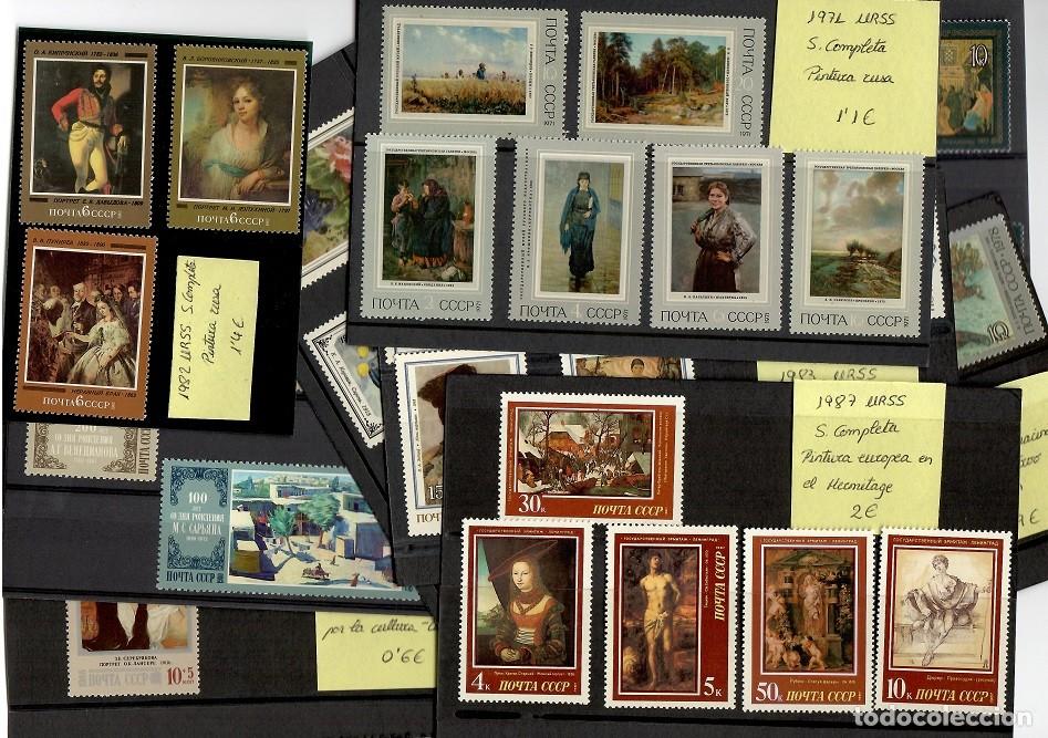Selos: Arte Pinturas / CCCP URSS - 9 Series (8 est&aacute;n completas) Ideal para reventa - Muy comercial