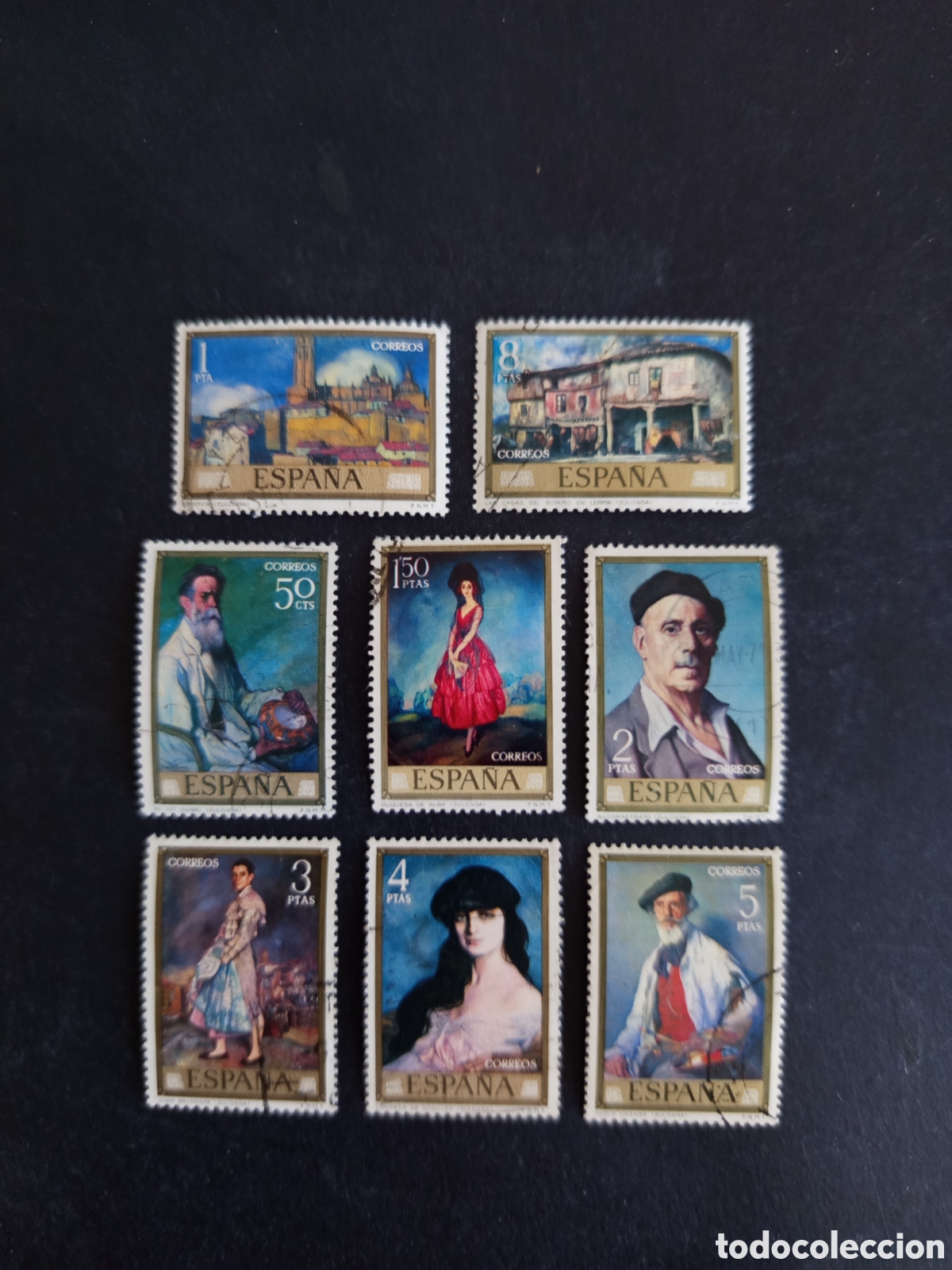 Sellos: Espa&ntilde;a, 1971. D&iacute;a del Sello. Zuloaga. Edifil 2019/26. Pedido m&iacute;nimo 3 &euro;. Ver fotos .