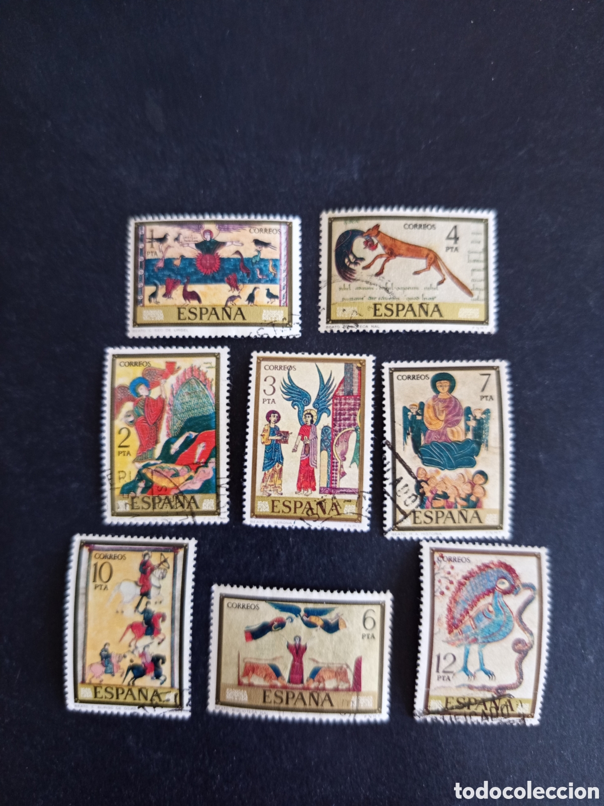 Sellos: Espa&ntilde;a, 1975. D&iacute;a del Sello. C&oacute;dices. Edifil 2284/91. Pedido m&iacute;nimo 3 &euro;. Ver fotos .