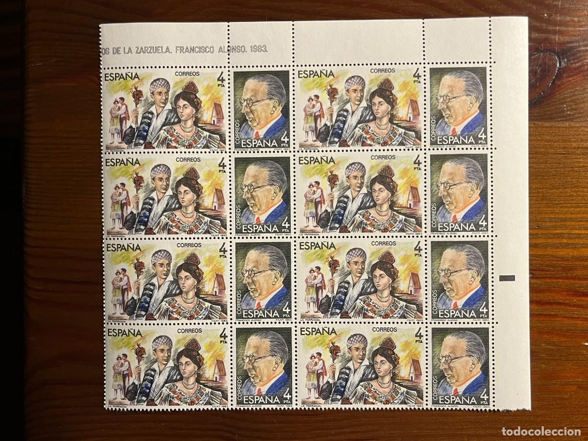 Sellos: LOTE 16 SELLOSMAESTROS DE LA ZARZUELA -FRANCISCO ALONSO