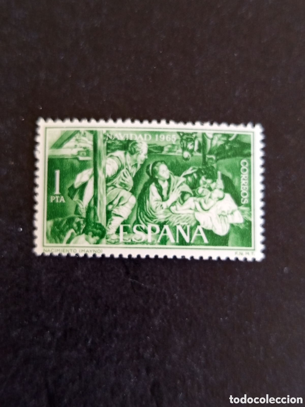 Sellos: Espa&ntilde;a, 1965. Navidad. Nacimiento de Mayno. Sin circular. Ed. 1692. Pedido m&iacute;nimo 3 &euro;. Ver fotos.