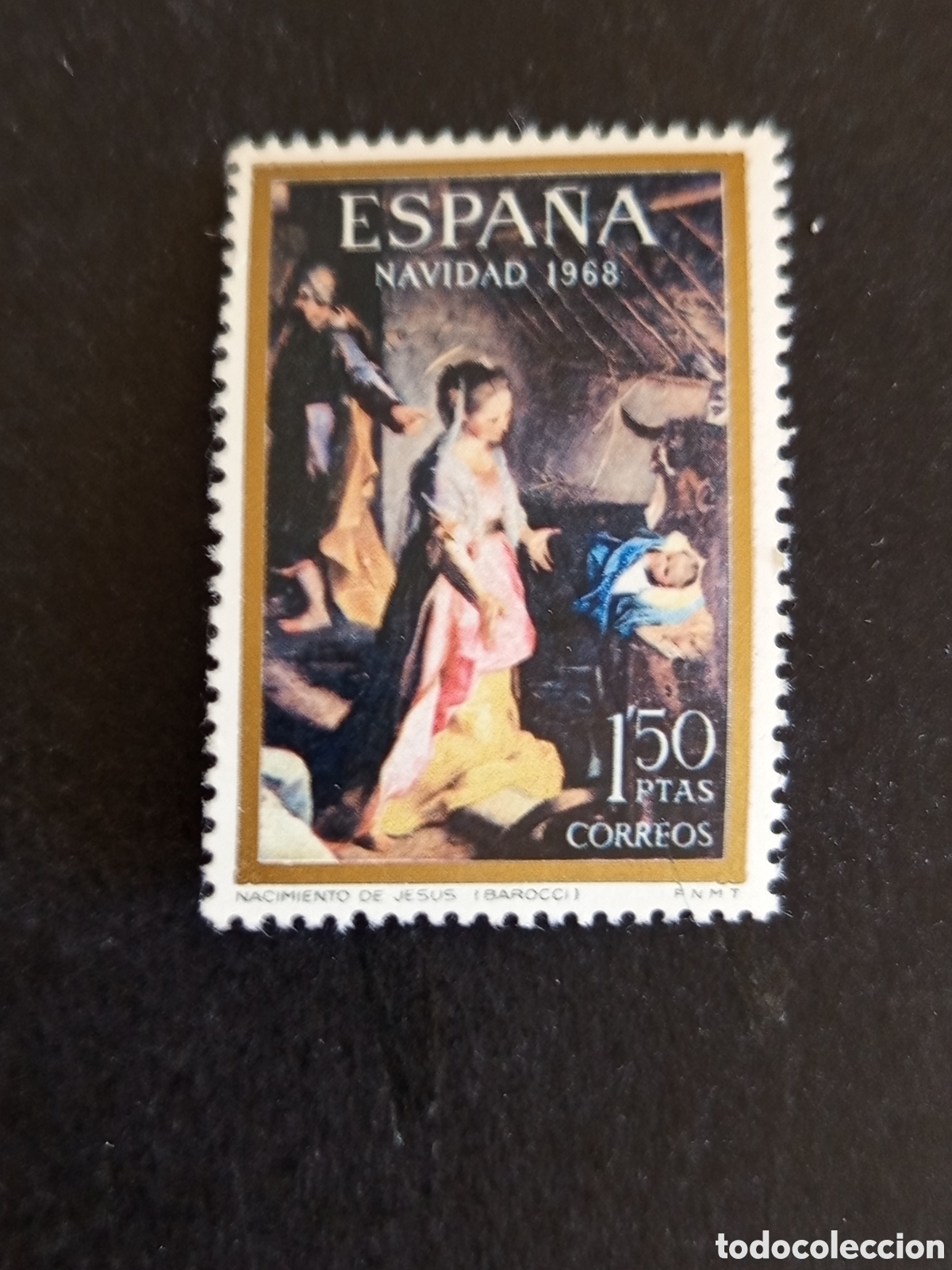 Sellos: Espa&ntilde;a, 1968. Navidad. Nacimiento de &rdquo;El Barocci&rdquo;. Sin circular. Ed. 1897. Pedido m&iacute;nimo 3 &euro;.