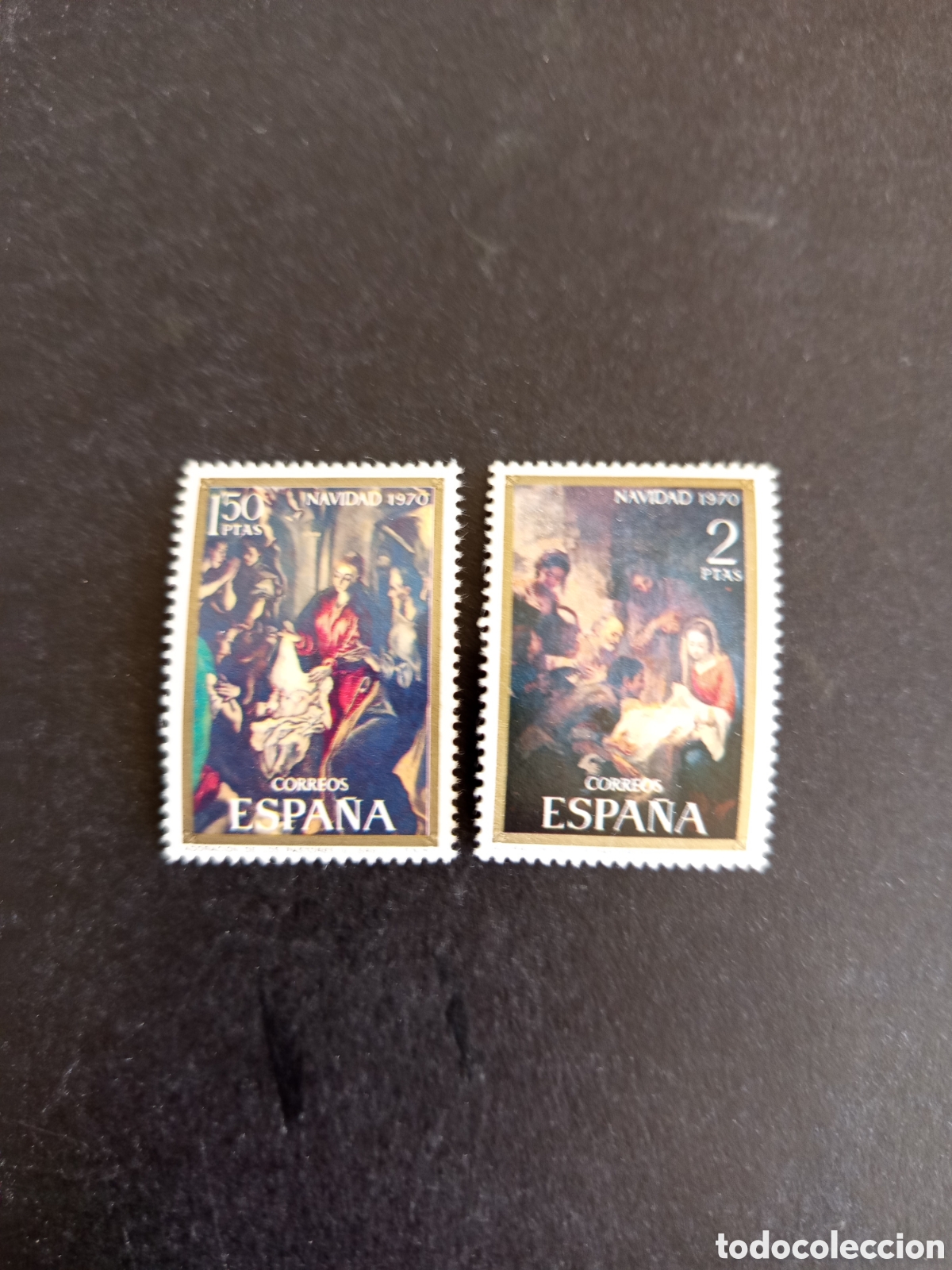 Sellos: Espa&ntilde;a, 1970. Navidad. Adoraci&oacute;n de los Pastores. Sin circular. Ed. 2002/3. Pedido m&iacute;nimo 3 &euro;.