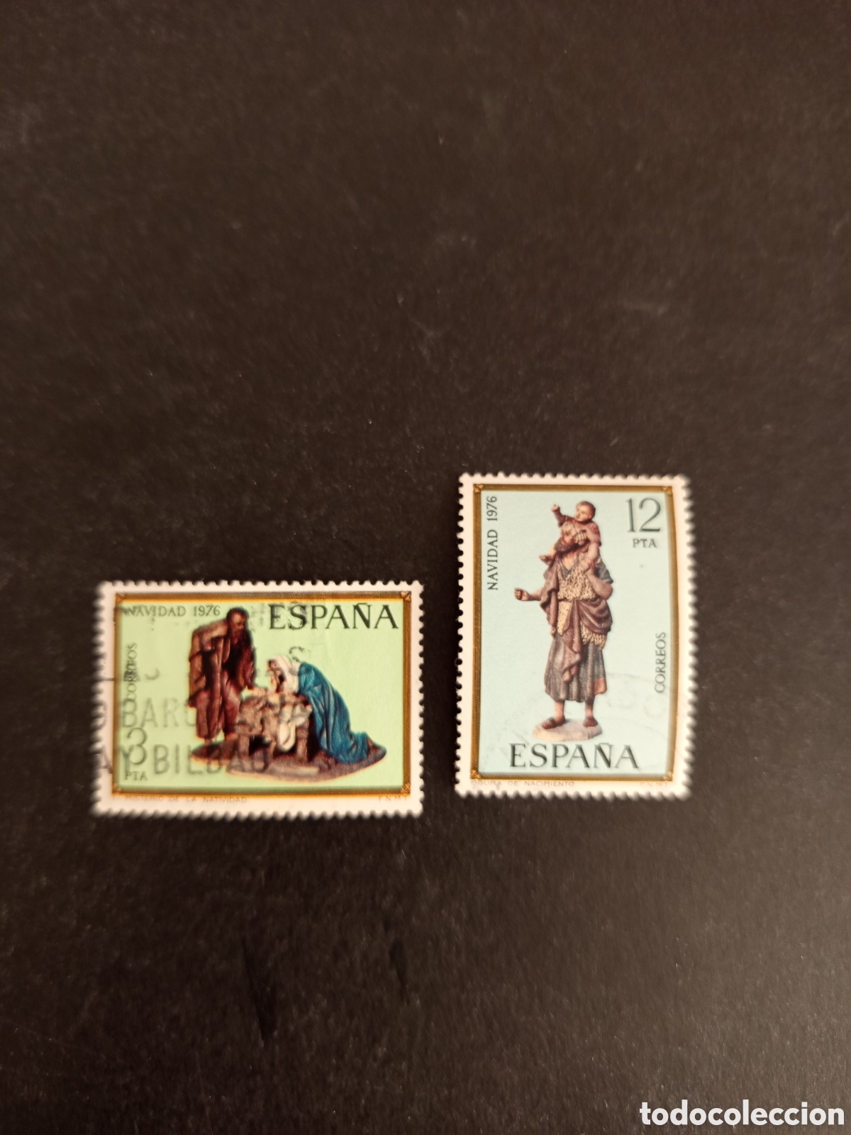 Sellos: Espa&ntilde;a, 1976. Navidad. Figuras del Bel&eacute;n. Usados. Ed. 2368/9. Pedido m&iacute;nimo 3 &euro;. Ver fotos.