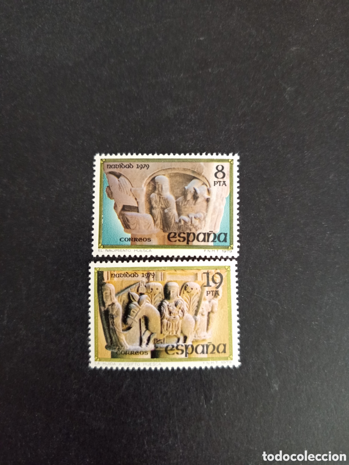 Sellos: Espa&ntilde;a, 1979. Navidad. El Nacimiento; La Huida a Egipto. Nuevos. Ed. 2550/1. Pedido m&iacute;nimo 3 &euro;.