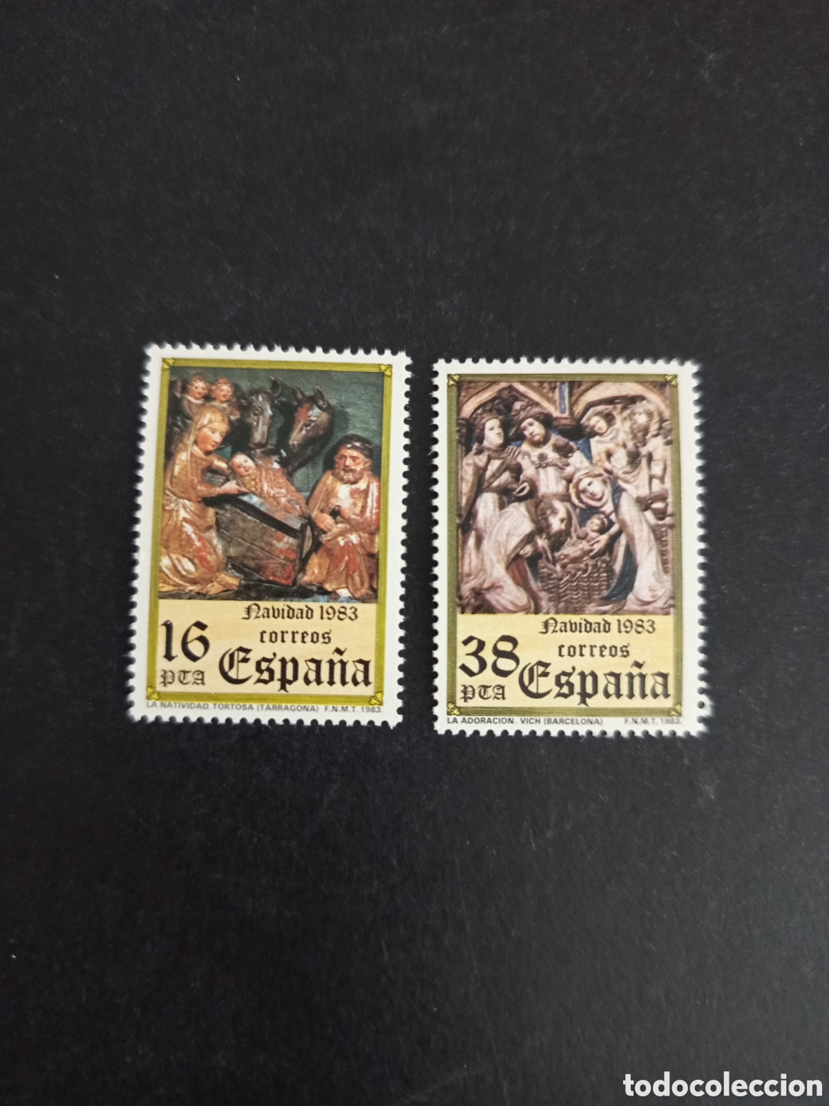 Sellos: Espa&ntilde;a, 1982. Navidad. La Natividad y La Adoraci&oacute;n.Nuevos. Ed. 2729/30. Pedido m&iacute;nimo 3 &euro;. Ver fotos