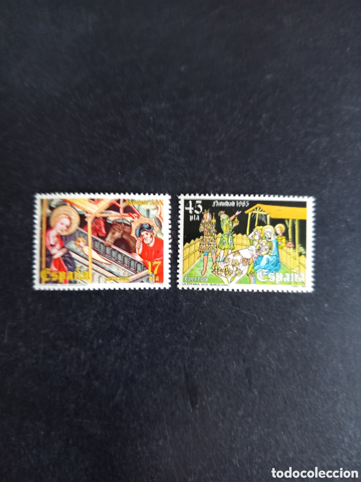 Sellos: Espa&ntilde;a, 1985. Navidad. Nacimiento y La Epifan&iacute;a.Nuevos. Ed. 2818/9. Pedido m&iacute;nimo 3 &euro;. Ver fotos.
