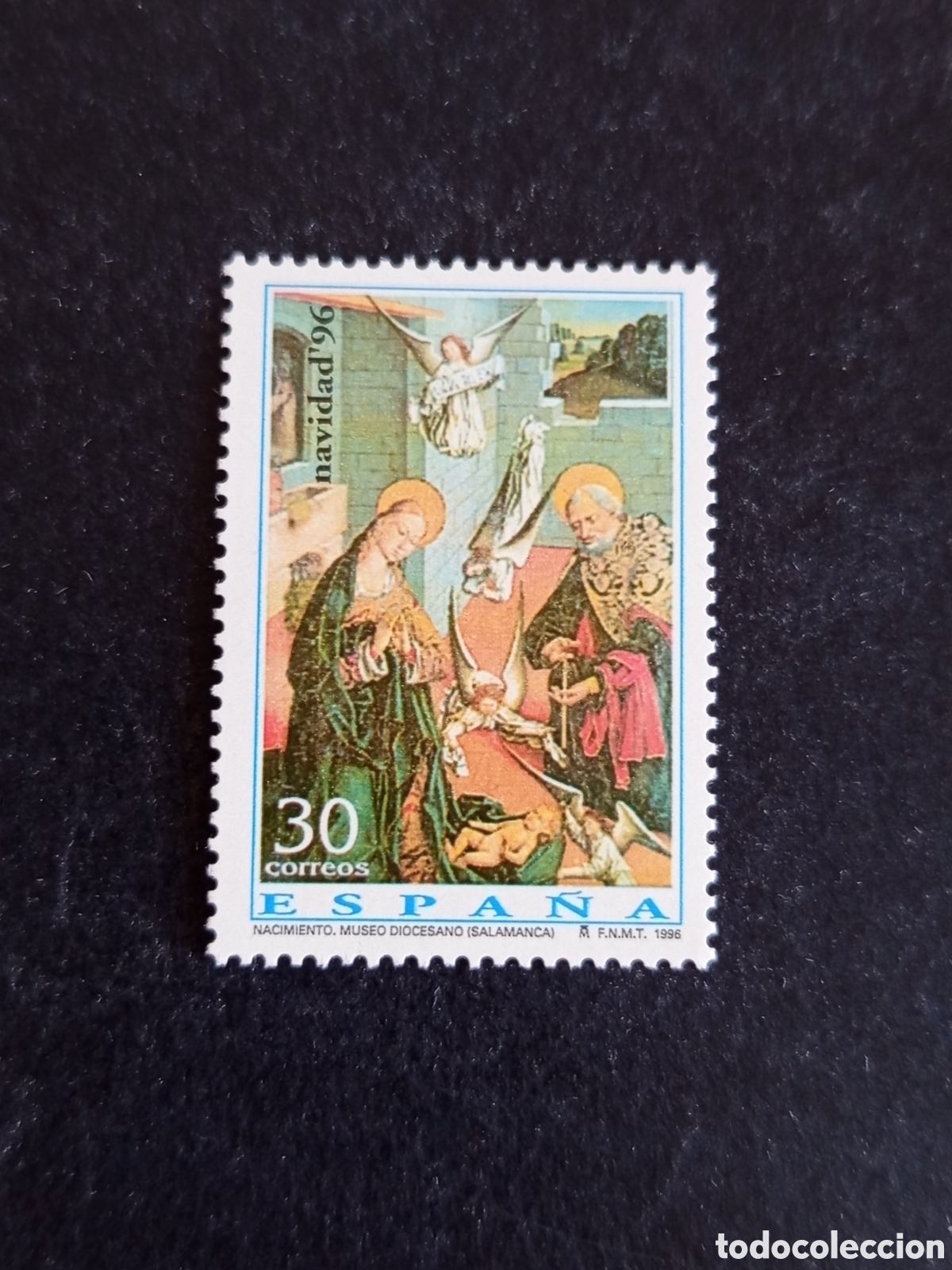 Sellos: Espa&ntilde;a, 1996. Navidad. Nacimiento, tabla Catedral Vieja Salamanca. Nuevo. Ed. 3458.Pedido m&iacute;nimo 3&euro;