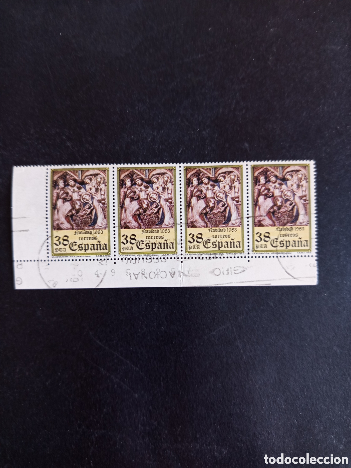 Sellos: Espa&ntilde;a, 1983. Navidad. La Adoraci&oacute;n.Usados. Ed. 2730. Pedido m&iacute;nimo 3 &euro;. Ver fotos.