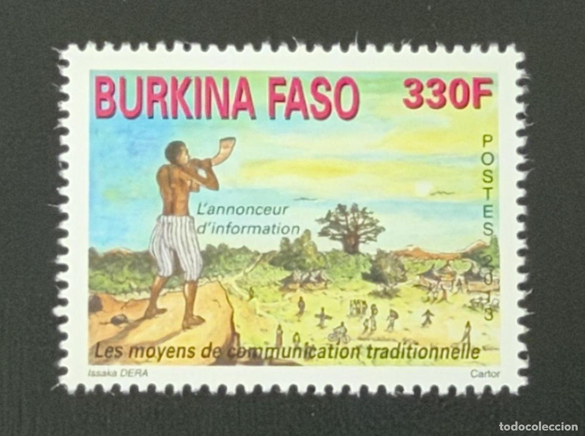 Sellos: Burkina Faso 2013 Mi. 1981 comunicaci&oacute;n tradicional anunciante