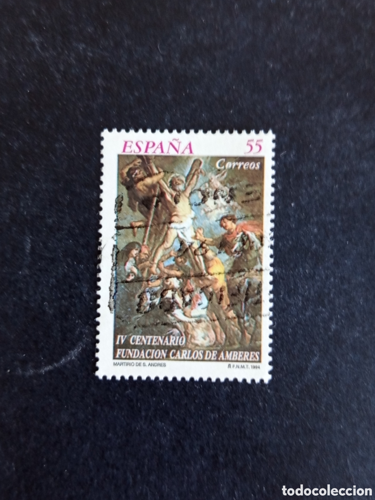 Sellos: Espa&ntilde;a, 1994. Martirio de S. Andr&eacute;s, por Rubens. Ed. 3298. Completa. Pedido m&iacute;nimo 3 &euro;. Ver fotos